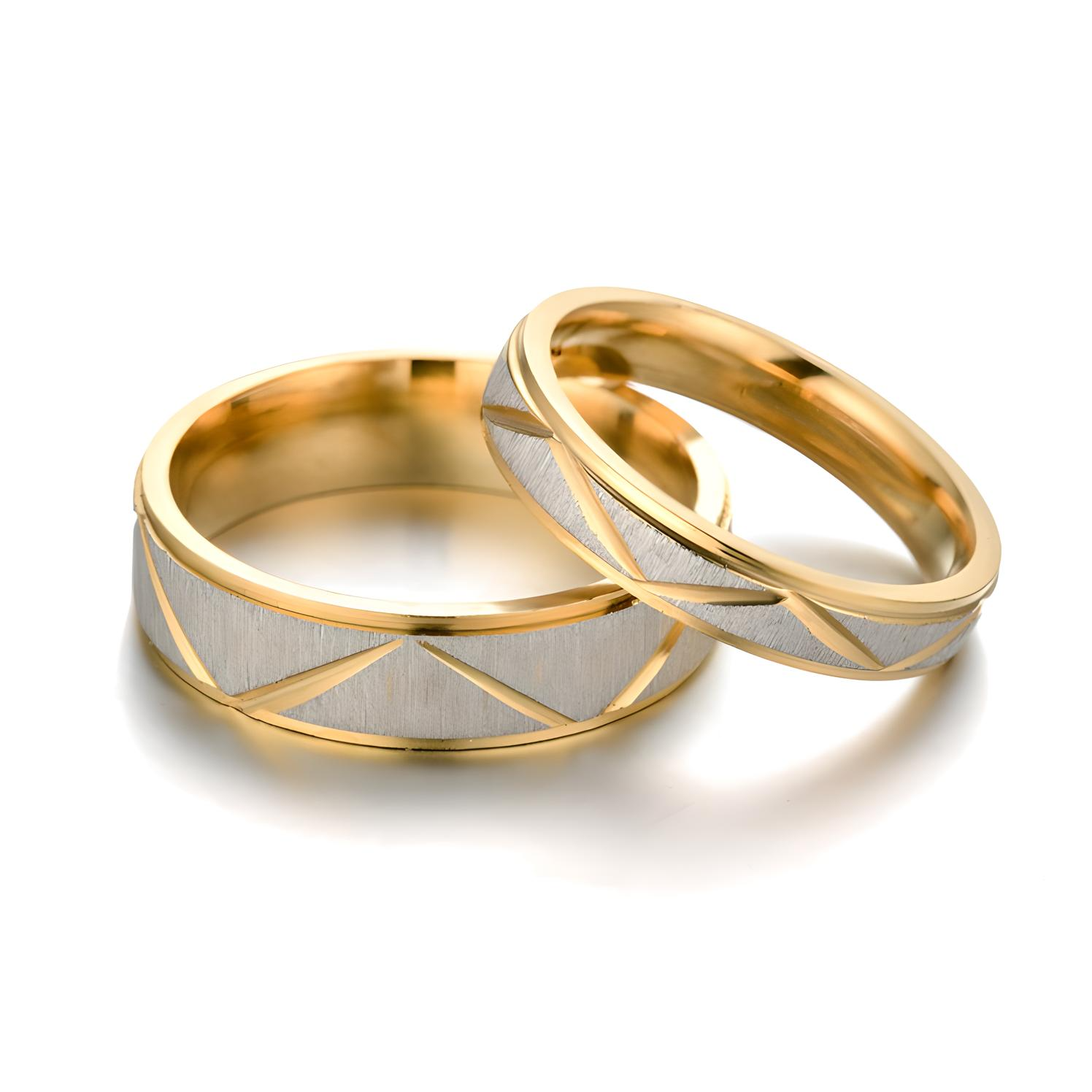 Titanium Steel Gold Ring - BBKaddo