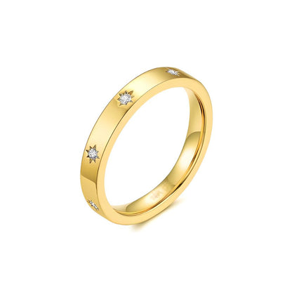 Star Ring Gold with Diamond - BBKaddo