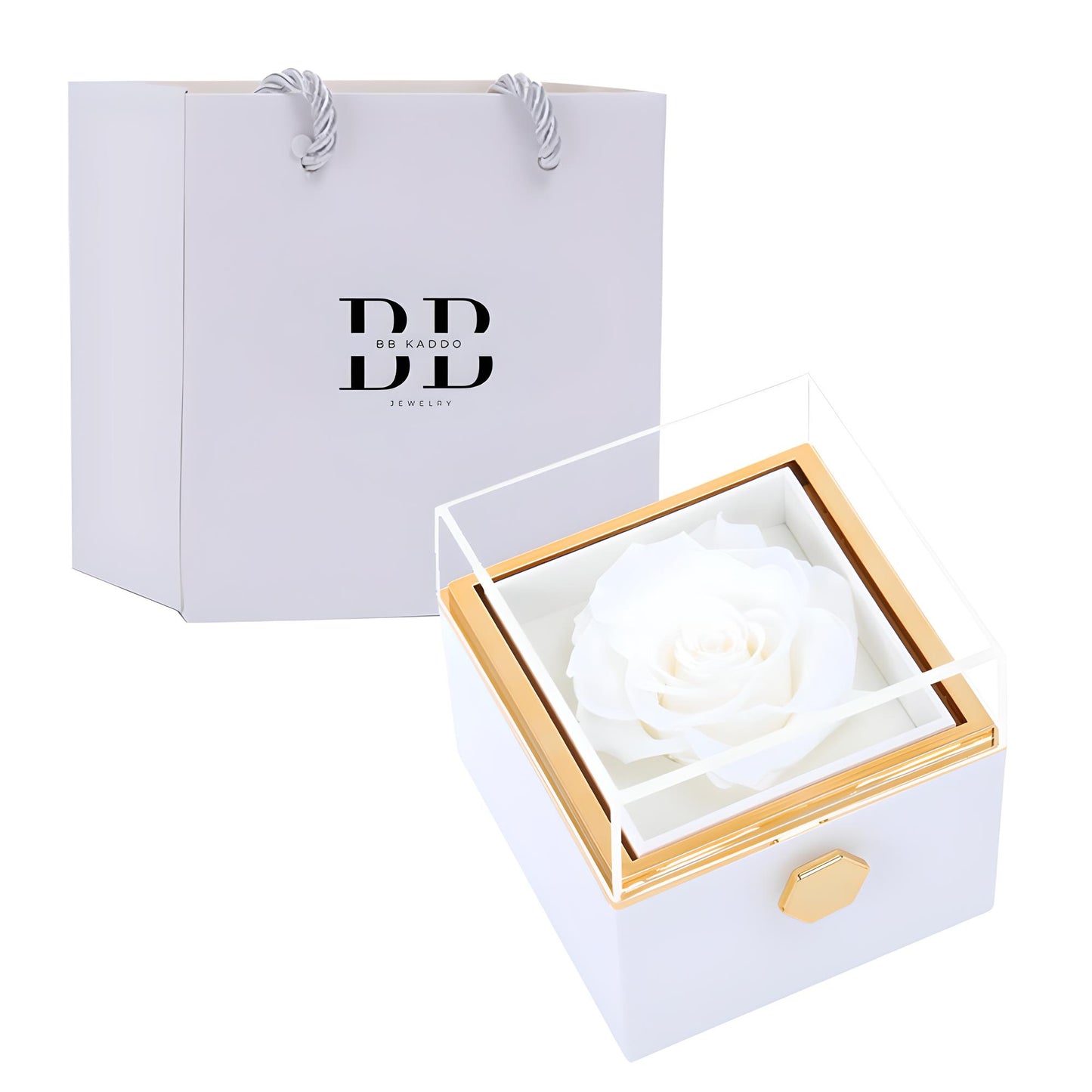 Coffret Cadeau Rotatif avec Rose