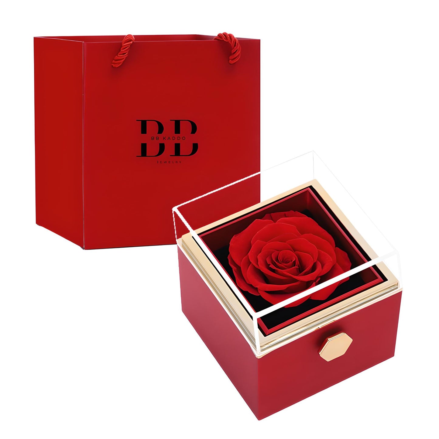 Coffret Cadeau Rotatif avec Rose