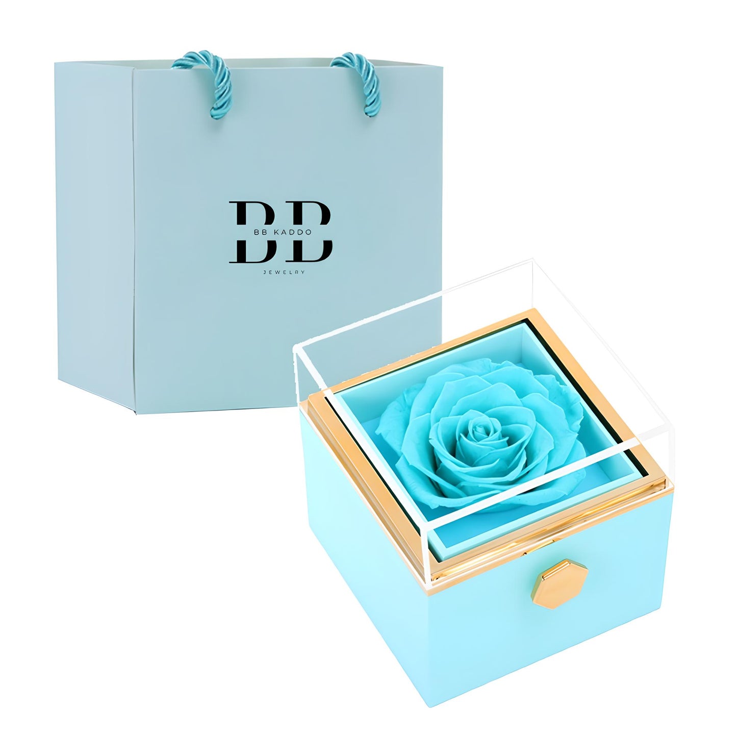 Coffret Cadeau Rotatif avec Rose