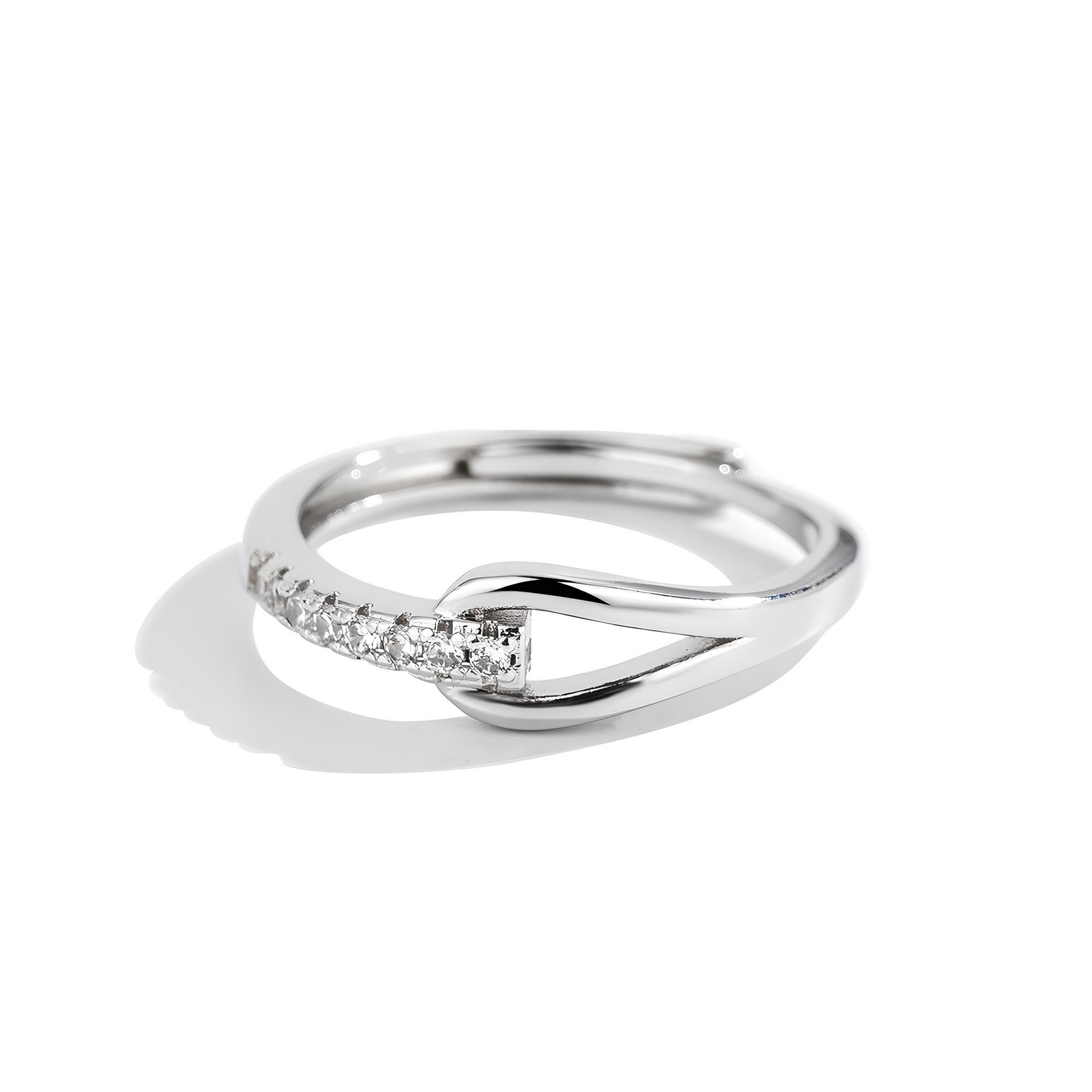 925 Sterling Silver Open Tear Ring - BBKaddo