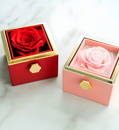 Coffret Cadeau Rotatif avec Rose